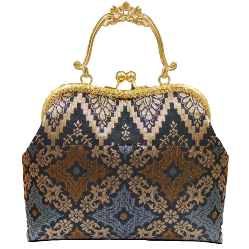Req Craft Tas Tangan Songket Kiss Lock Handbag