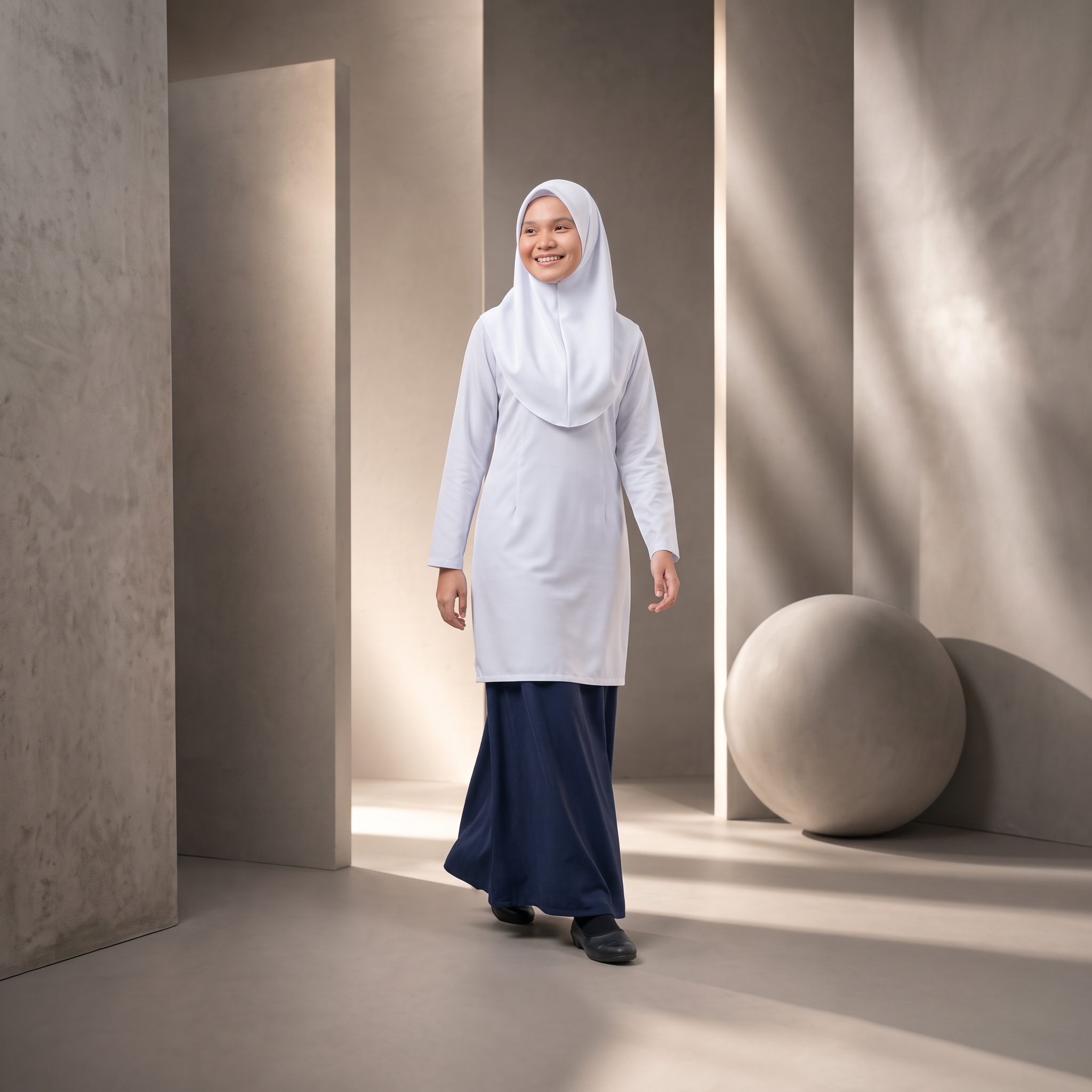 Set Baju Sekolah Rendah NADI Saiz 14